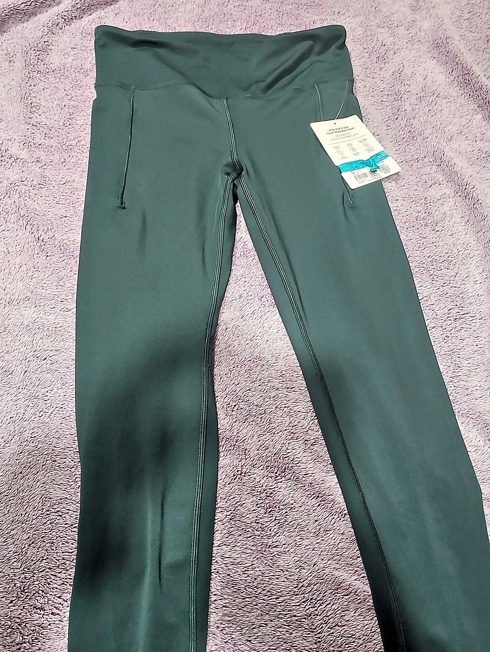 Athleta High Rise Green Leggings